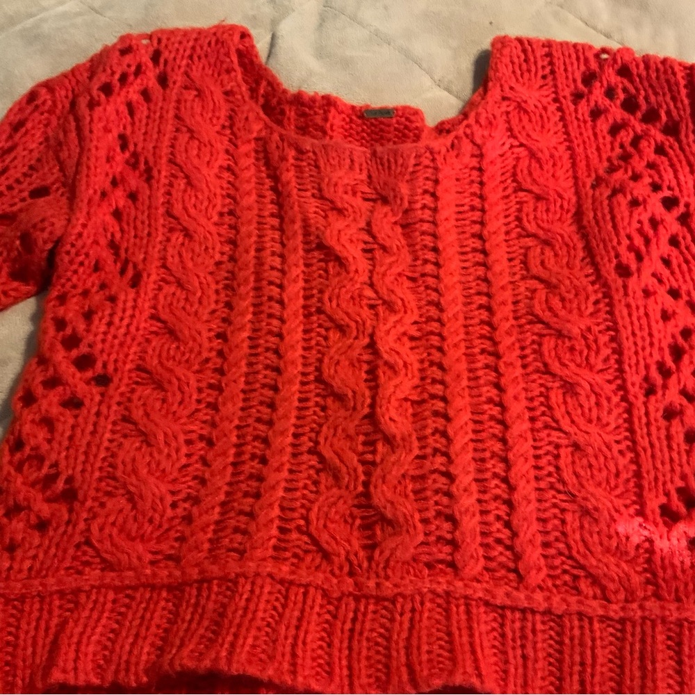 Free People Small Open weave sweater